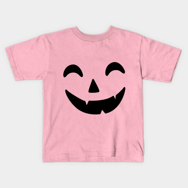 Halloween Pumpkin Grin Kids T-Shirt by Artist EVT